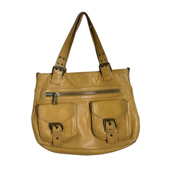 MARC JACOBS Leather Stella shoulder  Bag butter yellow leather - Picture 1 of 16